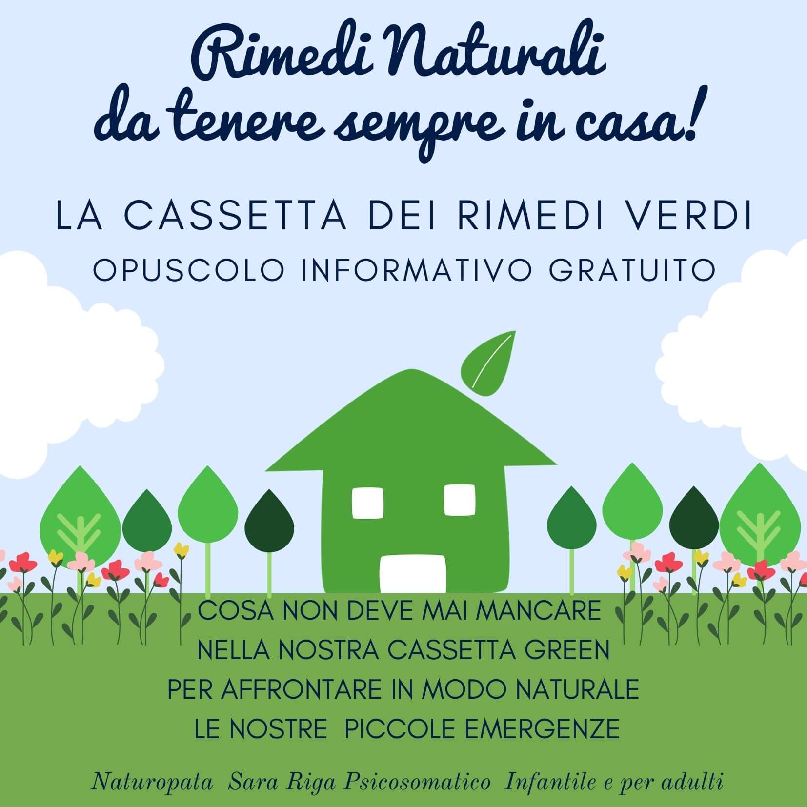 Naturopata Sara Riga: e-book la cassetta dei rimedi verdi