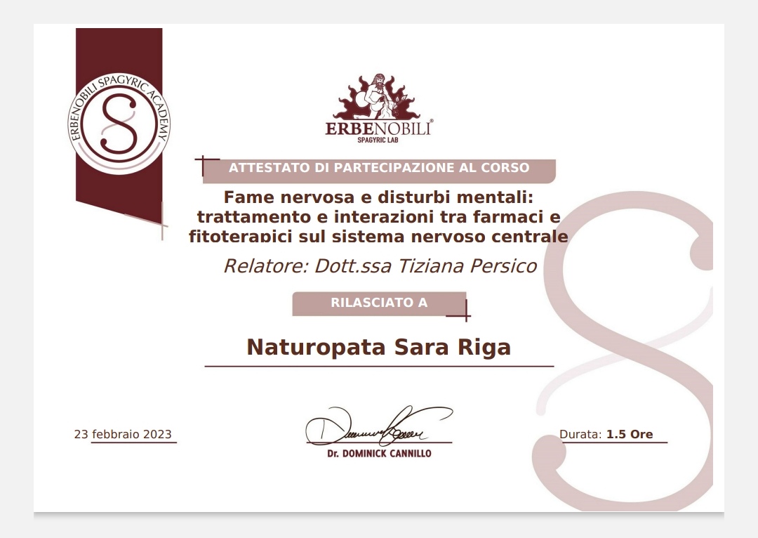 Naturopata Sara Riga: e-book naturopatia in ambito infantile